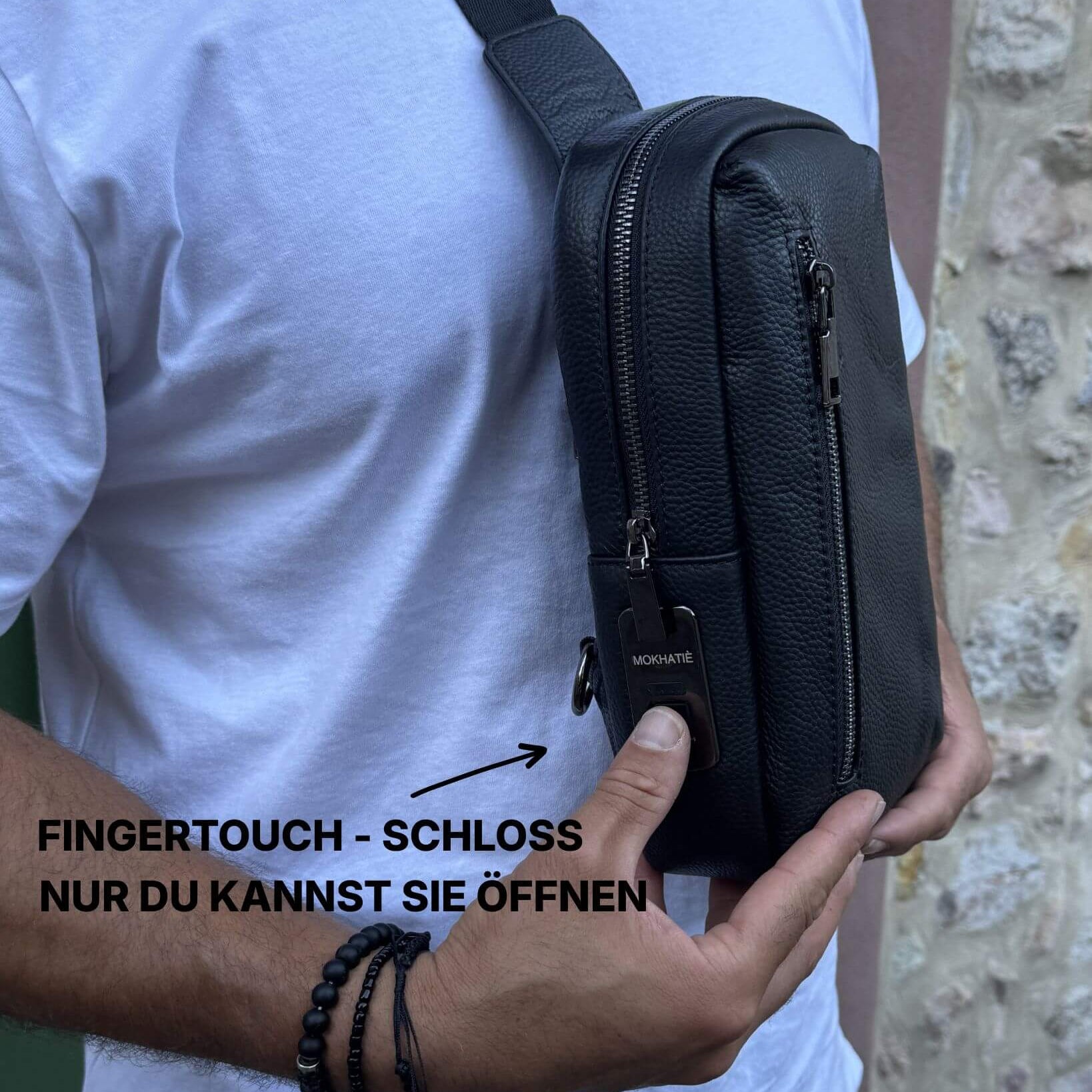 Herren Crossbody Tasche aus Echtleder